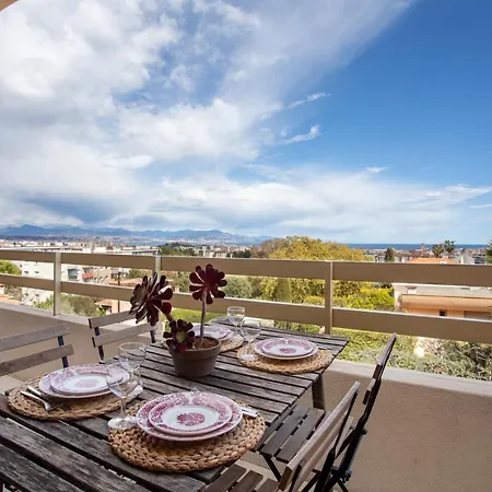 アパート Vue Mer, Terrasse Et Parking Prive アンティーブ