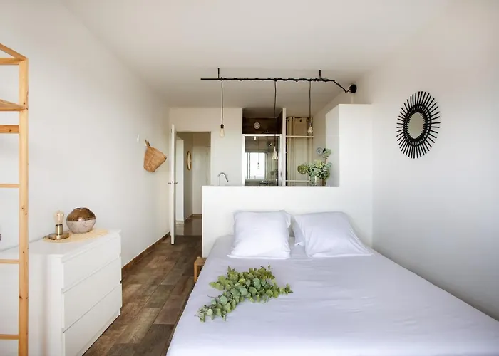 Апартаменты Vue Mer, Terrasse Et Parking Prive Антиб